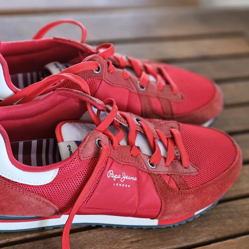 Pepe Jeans red men's sport shoes size 44 like new