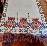 Handmade Cretan Embroidered Table Runner like new