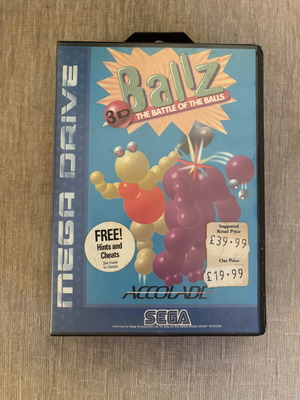 Ballz 3D Sega Genesis Mega Drive παιχνίδι μεταχειρισμένο, αγγλικό πλήρες