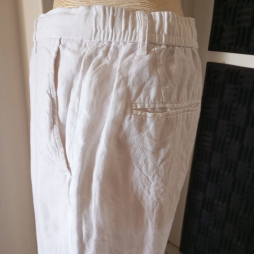 Zara women's linen pants size S, white