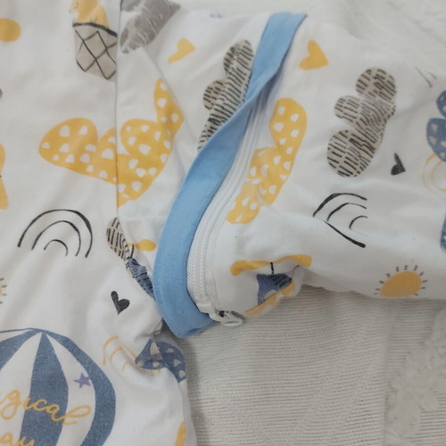 Winter sleeping bag with feet, size 18-36, detachable sleeves