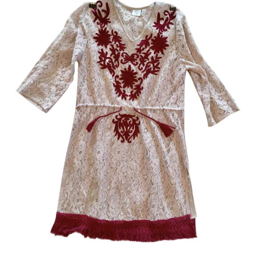 Ble Resort Collection lace cotton dress new, one size