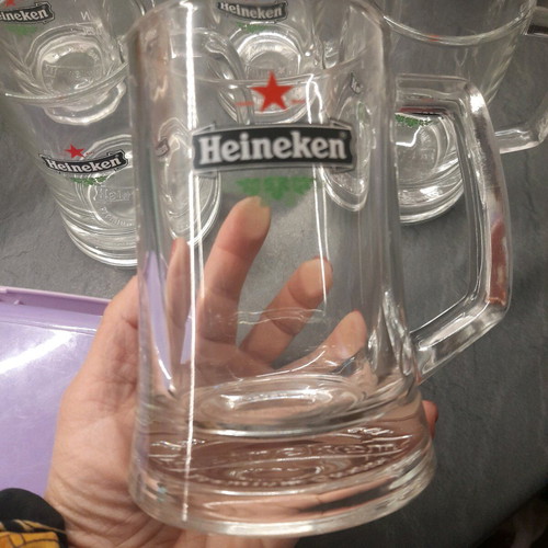 Heineken beer glasses 0.25L new, pack of 5