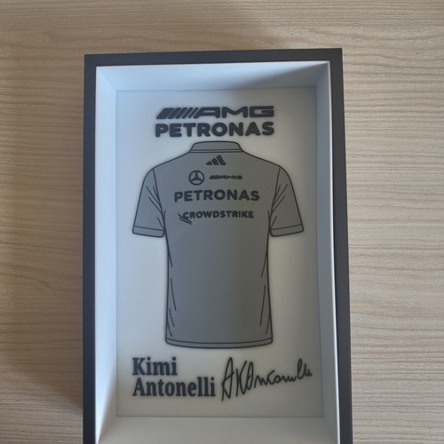 Kimi Antonelli AMG Petronas decorative frame like new 22x14