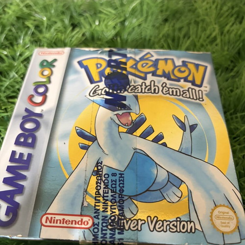 Pokémon Silver Version Game Boy Color used, complete with accessories