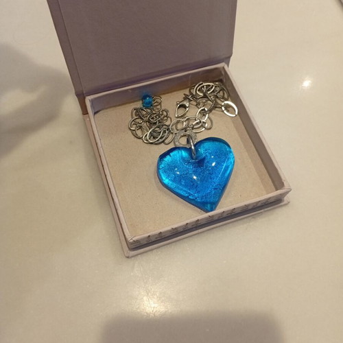 Antica Murrina necklace with blue heart pendant