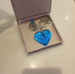 Antica Murrina necklace with blue heart pendant