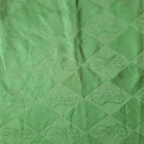 Carlsberg Retro Football Jersey used, green and white, size L
