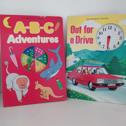 A-B-C childrens books used, 1980s, set of 2