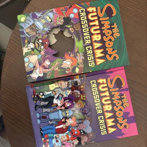 The Simpsons Futurama Crossover Crisis comic new, hardcover, 200 pages