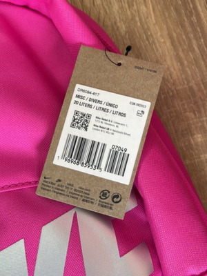 Nike Back Pack 20L new, pink