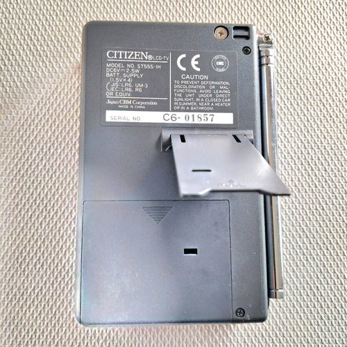 Vintage Citizen ST555 Pocket LCD Color TV like new