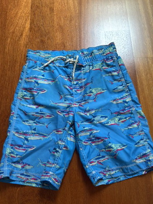 Gap swim shorts L 10 years light blue like new