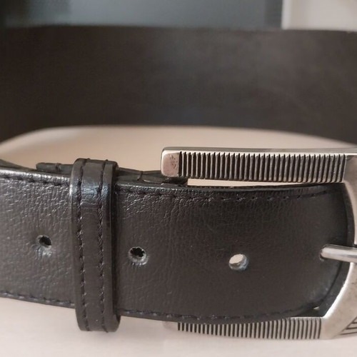 Rebecca Blu leather belt black size 105 like new