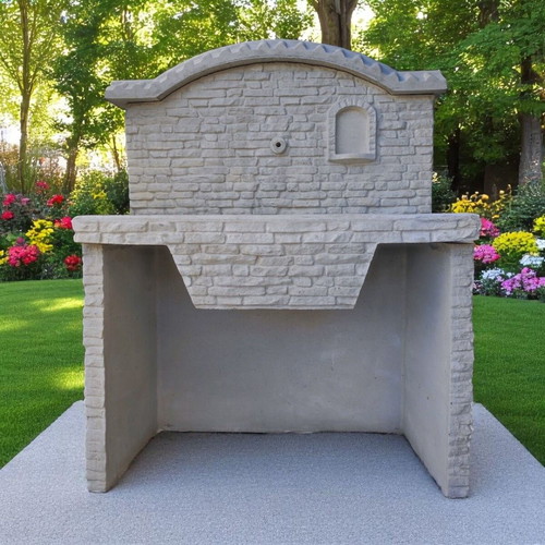 Garden Fountain Elena Outdoor Yard Sink Unpainted