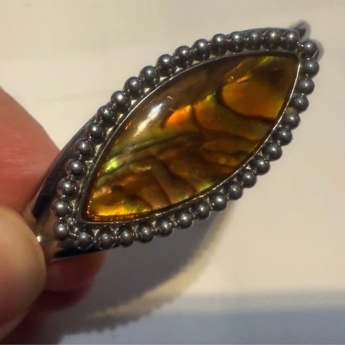 Vintage bracelet with tortoise stone new