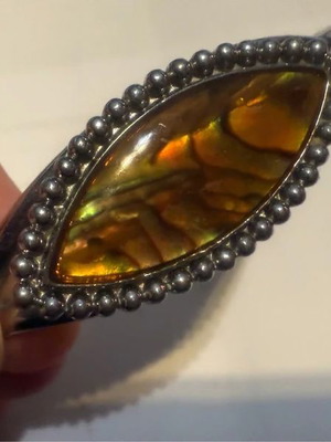 Vintage bracelet with tortoise stone new