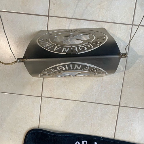 Handmade Panathinaikos lamp used, iron