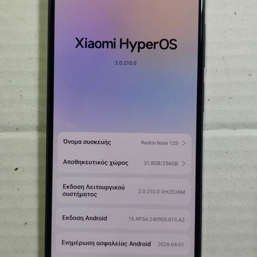 Xiaomi Redmi Note 12s smartphone 8+8GB/256GB, Android 15, NFC