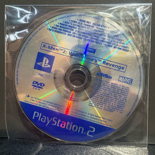 X-Men 2 Wolverines Revenge PS2 game used