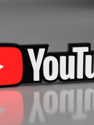 Youtube Logo decorative 3D new