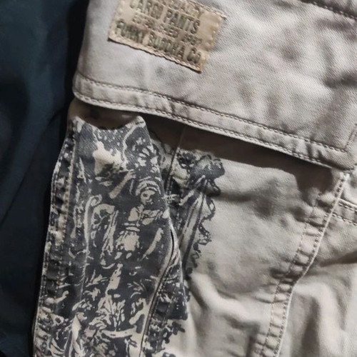 Funky Buddha cargo shorts, size 34, beige
