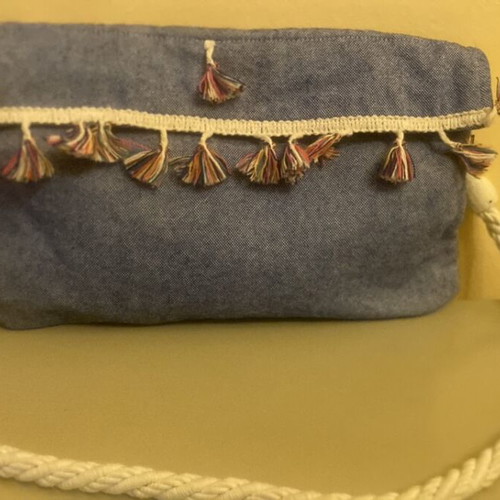 Handmade handbag new, blue