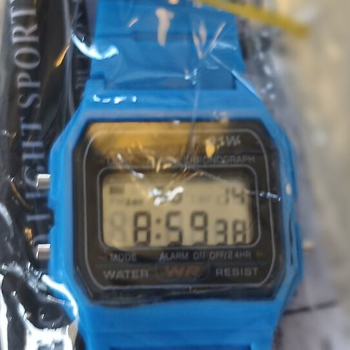 Digital watch blue new unisex