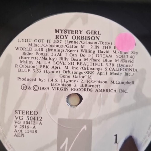 Vinyl Mystery Girl Roy Orbison used