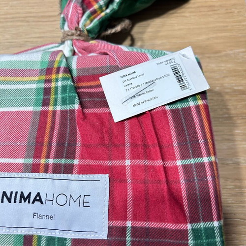 NIMA HOME flannel single bed sheet set new, 2 pieces and 1 pillowcase