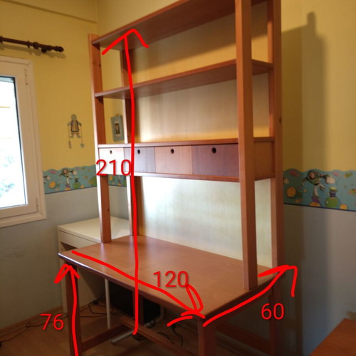 Children's/Teen bedroom set Vasileiadis made of solid wood like new