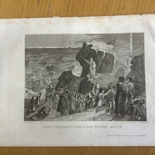 The Crossing of the Red Sea Chalcography Used