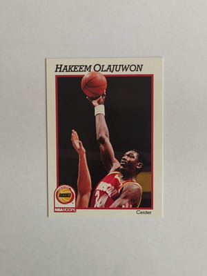 Hakeem Olajuwon card like new, Houston Rockets 1991-1992 Hoops