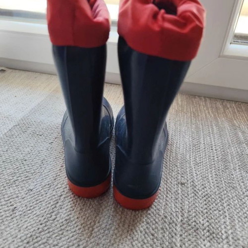 Rubber boots used size 30 blue and red