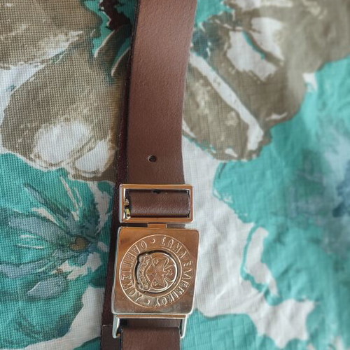 Greek Guiding Association belt, brown, size 80, for girls