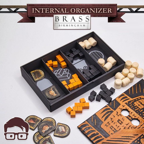Brass Birmingham Board Game Organizer new, 3D printed insert