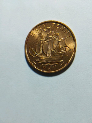 Μεγάλη Βρετανία Half Penny 1967 ακυκλοφόρητο νόμισμα Βασίλισσα Ελισάβετ Β'