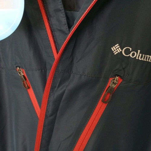 Columbia jacket new with hood, size large, blue turquoise