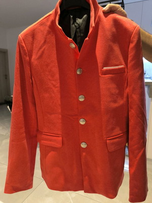 Unisex jacket coral like new, slim fit, size XL