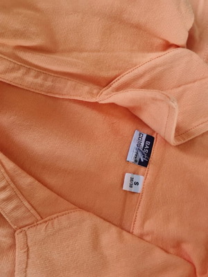 Women's set Bermuda shorts and polo T-shirt orange new