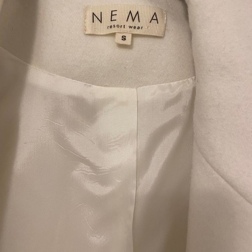 Nema coat new, white with gold embroidery on sleeves s/m