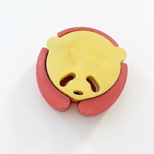 Cement Panda Coaster Set with Base, New, Minimal Colorful Design