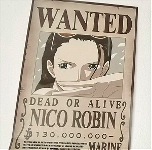 Αφισα one piece  Nico Robin Wanted poster