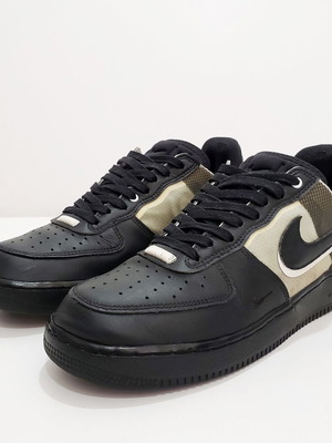 Nike Air Force 1 React sneakers used, size 41.5-42, black and green