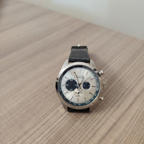 Massimo Dutti 1681/021/401 men's chronograph watch like new, blue and silver