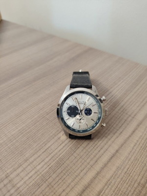 Massimo Dutti 1681/021/401 men's chronograph watch like new, blue and silver