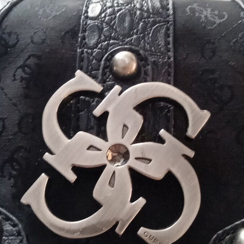 Guess women's black crossbody bag like new