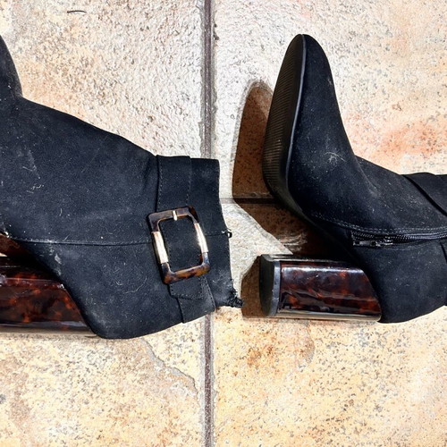 Primark ankle boots used with tortoise shell heel, size 38