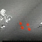  Σκουλαρίκια με σεντεφι, κοραλι και ασημένιο κούμπωμα