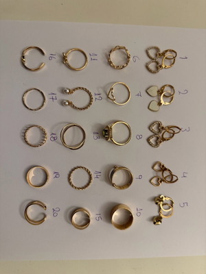Rings new gold-colored
